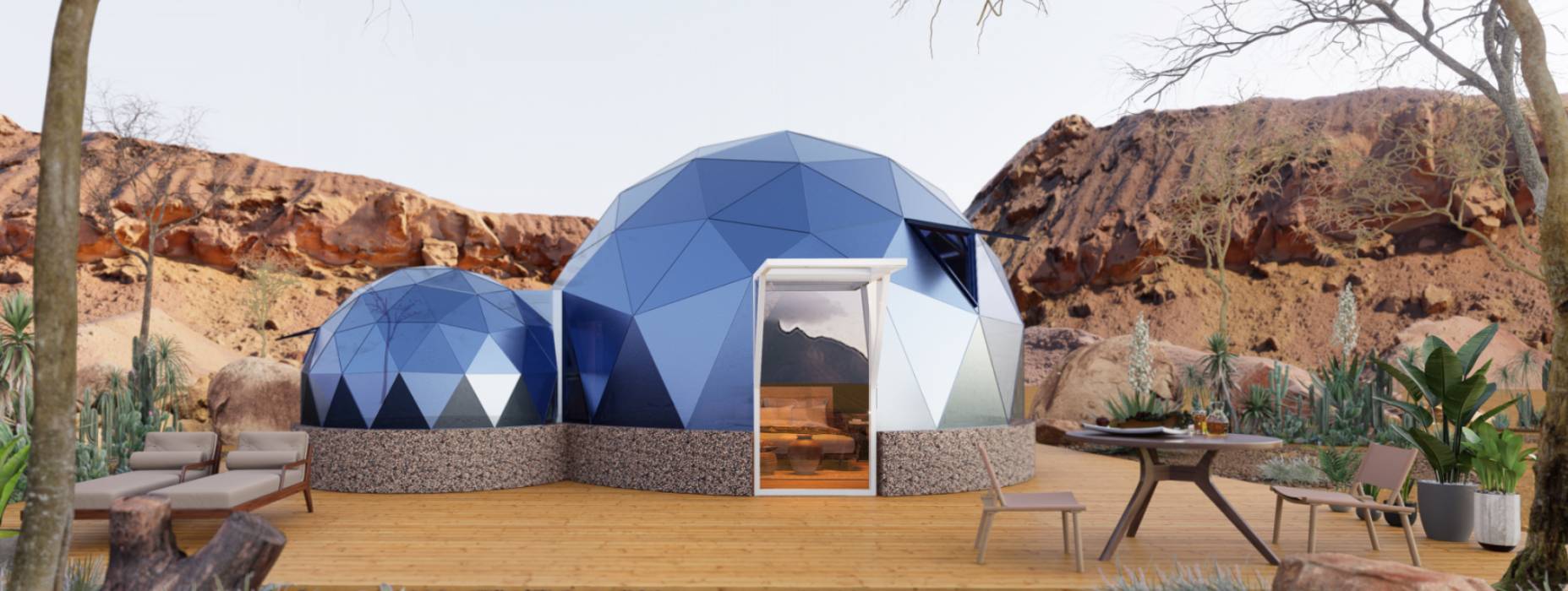 合山市球形智能光伏玻璃星空房